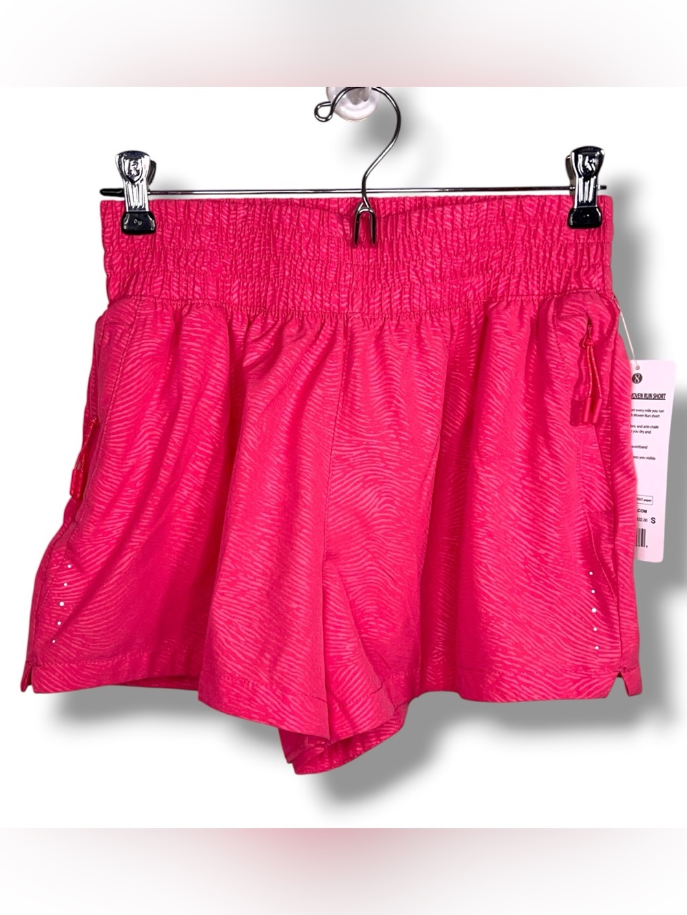 New Size Small Layer 8 Fuchsia Pink Athletic Shorts Lined Activewear Running